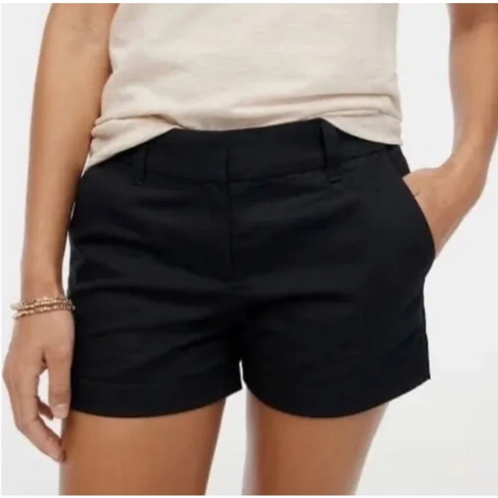 J. Crew Factory Black Chino Broken-in Shorts Size 8